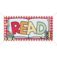 Load image into Gallery viewer, Read Gingham Classroom Vinyl Banner | 90s Teacher
