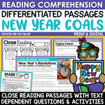 New Year Goals 2024 New Years Resolutions Activities Reading Comprehension