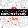 Load image into Gallery viewer, Printable Second Grade April Daily Writing Warm Ups
