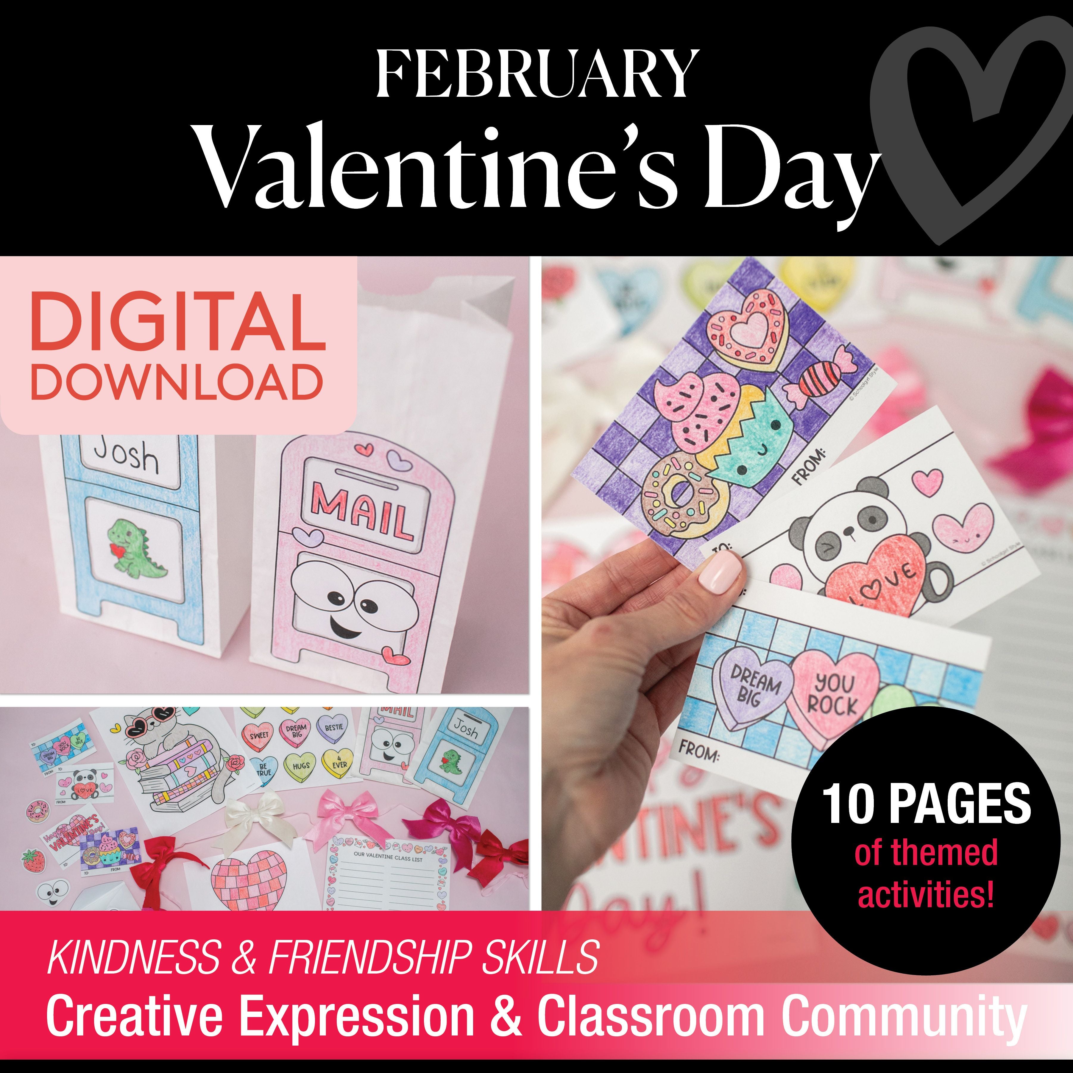 Printable February Valentine's Day Activity Pack