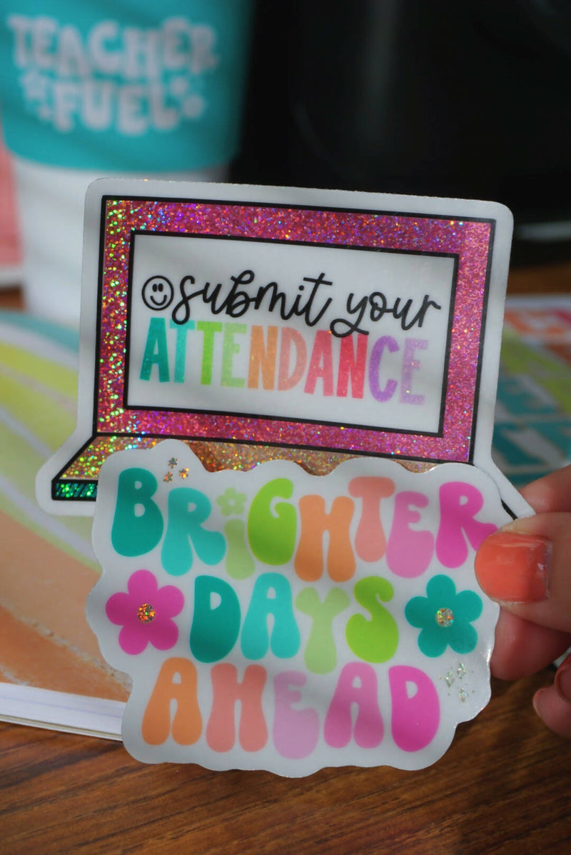 Submit Attendance | Sticker | The Pineapple Girl Design Co. | Hey, TEACH!