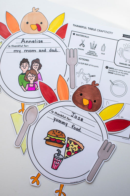 Printable Thankful Table Craftivity