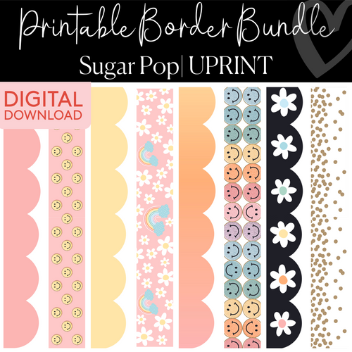 printable pastel border bundle