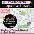 Load image into Gallery viewer, Printable Kindergarten April Week 2 Resources
