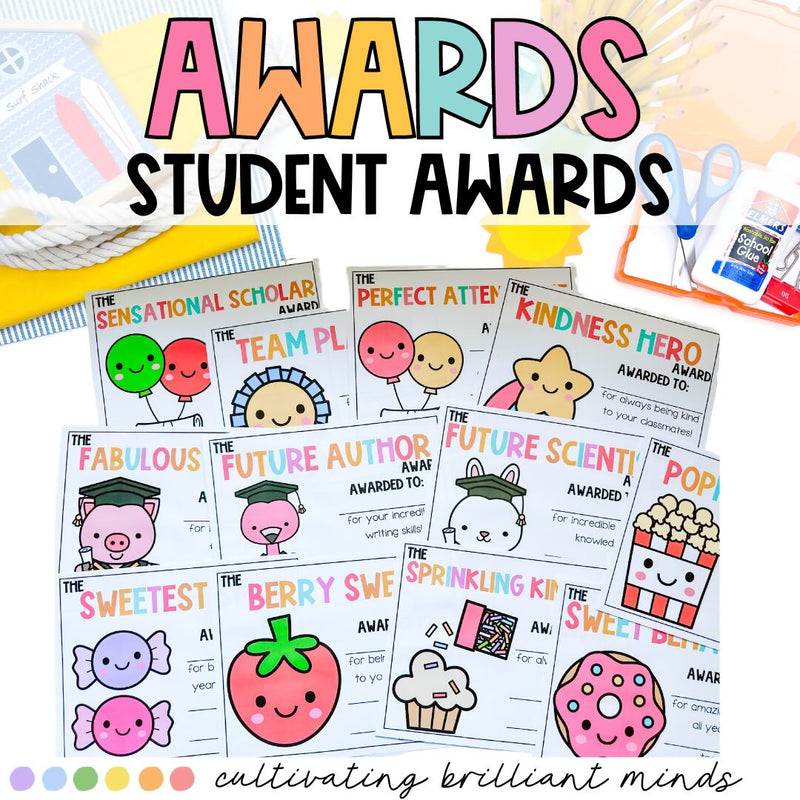 Editable End of the Year Student Awards | Award Certificates | Classroom Awards