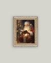 Classic Santa Framed Antique Art