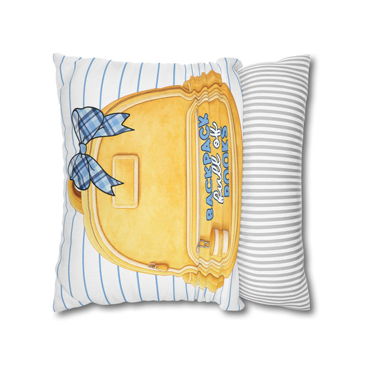 Backpack Full of Books Classroom Pillow Cover | Stars Hollow Schoolhouse