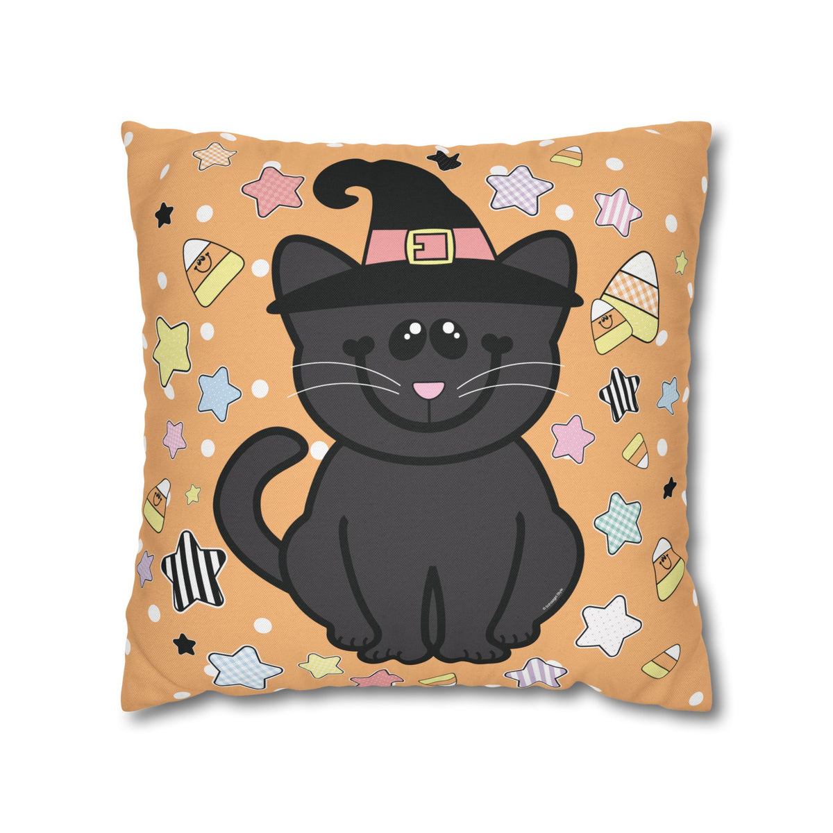 Halloween Pastel Kitty Cutie Classroom Pillow Cover | A Year In Pastel