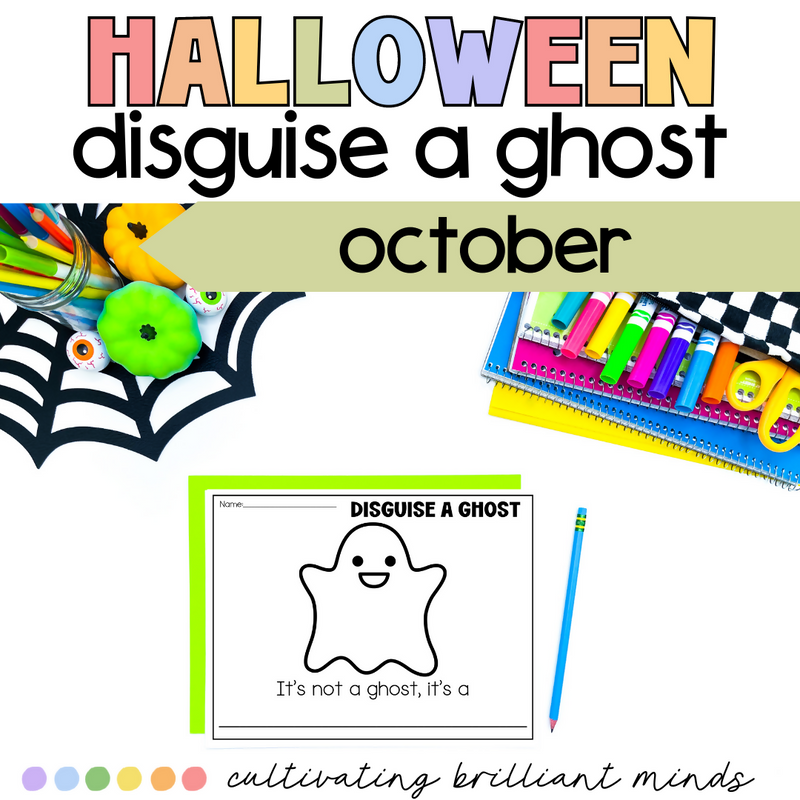 Disguise a Ghost Worksheet | Halloween | October