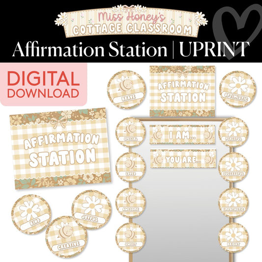 Printable Calming Affirmation Station | Miss Honey's Cottage Classroom