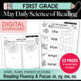 Load image into Gallery viewer, Printable First Grade May Daily Math
