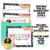 Bright Editable Back to School Postcards