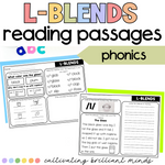 L-Blends Reading Passages | Decodable Passages with Comprehension Questions SoR