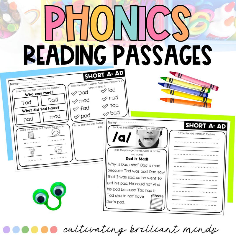 Short A Reading Passages | Decodable Passages with Comprehension Questions | SoR