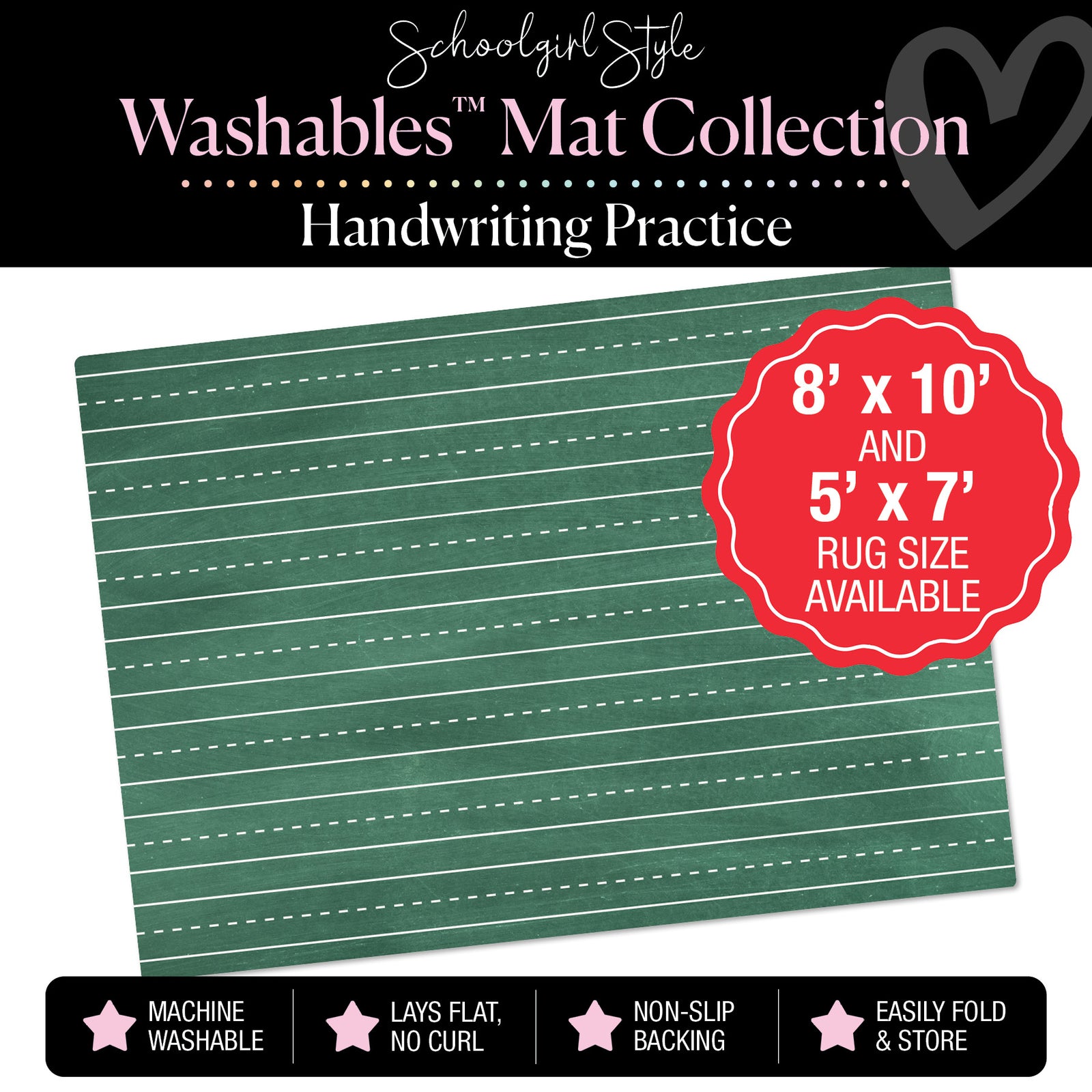 Handwriting Practice Classroom Mat by Schoolgirl Style