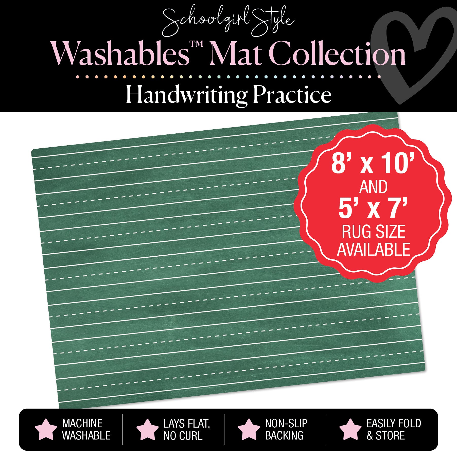 Handwriting Practice Classroom Mat by Schoolgirl Style