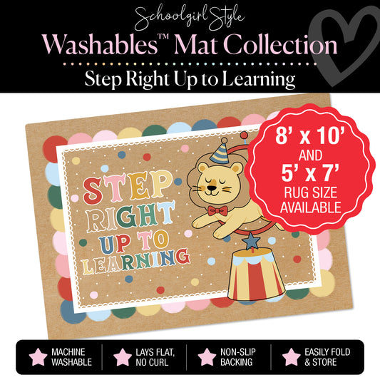 Step Right Up To Learning Lion Classroom Mat by Schoolgirl Style