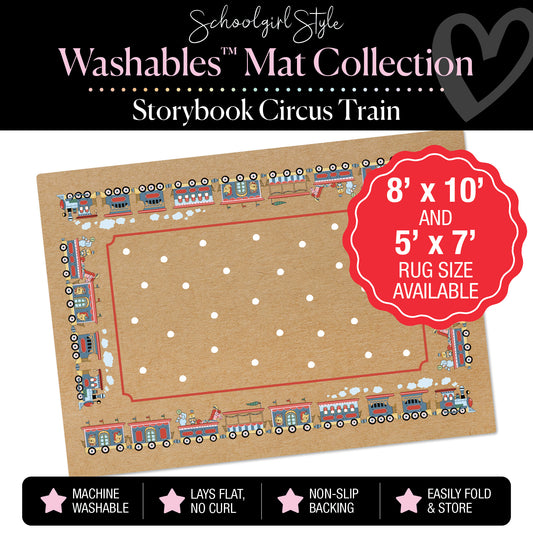 Storybook Circus Train Classroom Mat by Schoolgirl Style