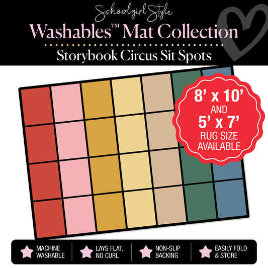 Storybook Circus Sit Spot Classroom Mat by Schoolgirl Style