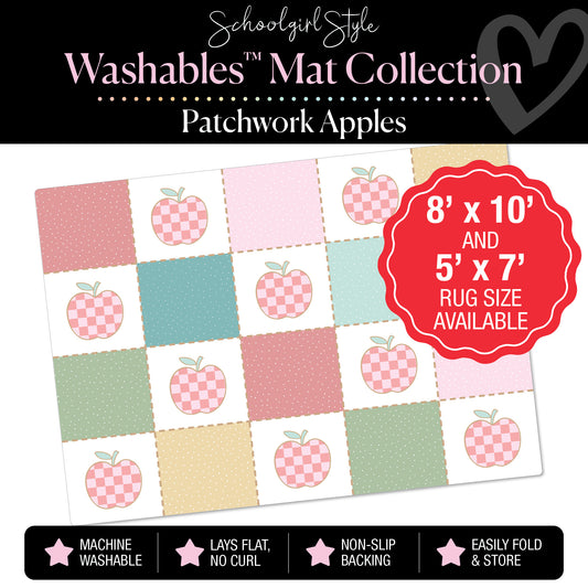 Patchwork Apples Classroom Mat by Schoolgirl Style