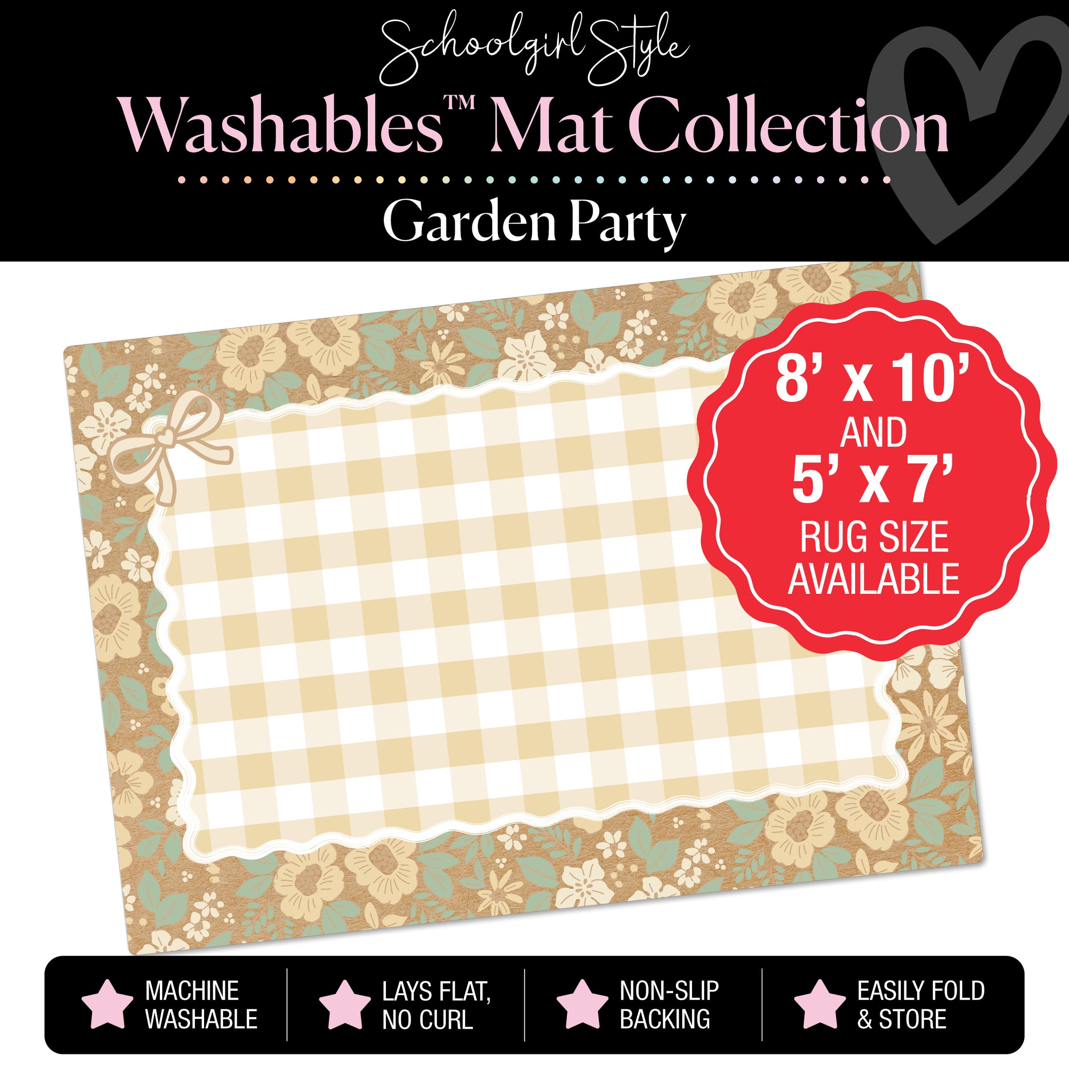 Garden Party Classroom Mat by Schoolgirl Style