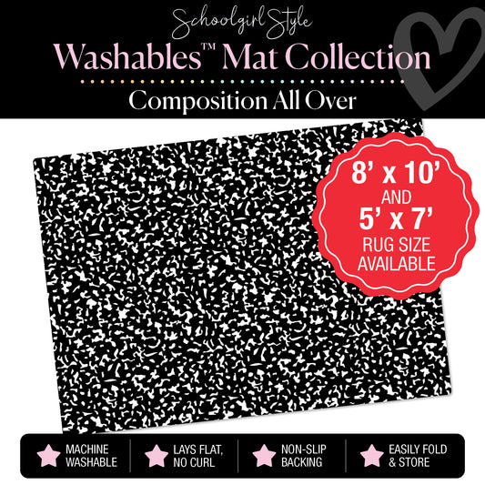 Composition All Over Classroom Mat by Schoolgirl Style