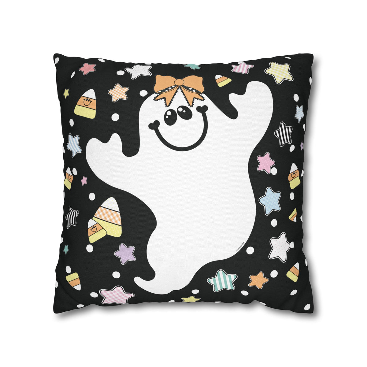 Sweet Little Pastel Ghost Halloween Classroom Pillow Cover | A Year In Pastel