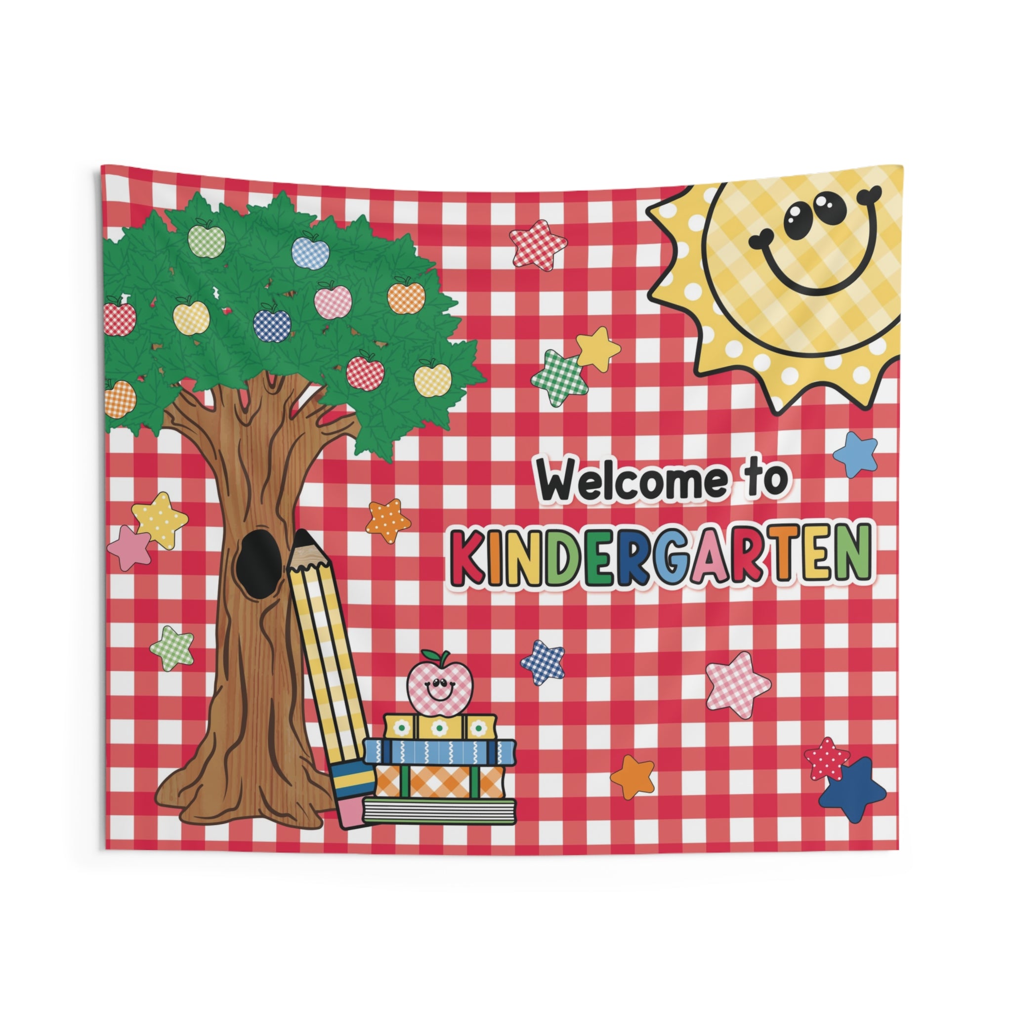 Welcome to Kindergarten Classroom Wall Tapestry | 90s Teacher