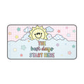 Load image into Gallery viewer, The Best Days Start Here Pink Gingham Classroom Desk Mat | A Year In Pastel
