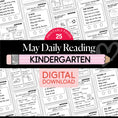 Load image into Gallery viewer, Printable Kindergarten May Daily Reading
