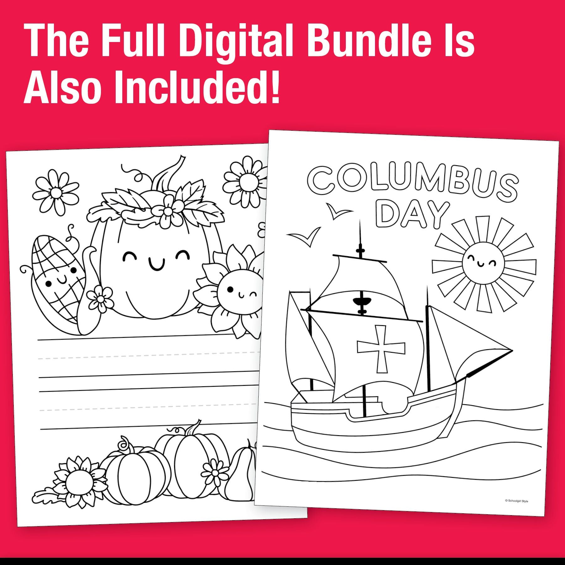 Big Book of October Preschool Thematic Unit Bundle 