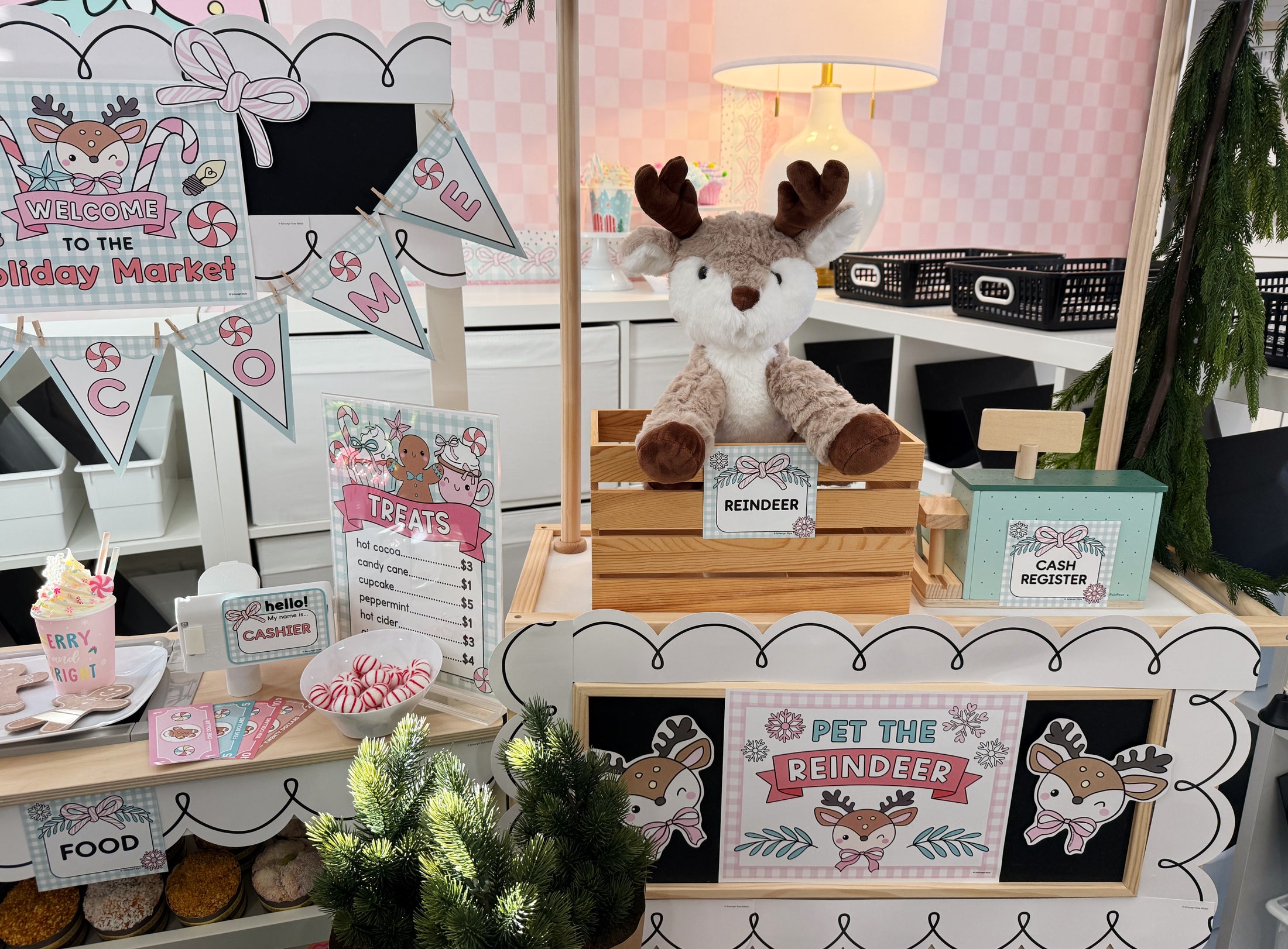 Printable December Dramatic Play Holiday Market and Tree Farm