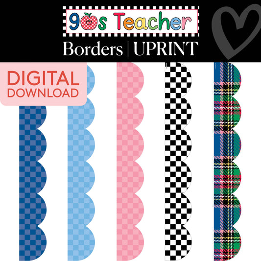 Printable Border Vault: Vol. 6 | 90s Teacher
