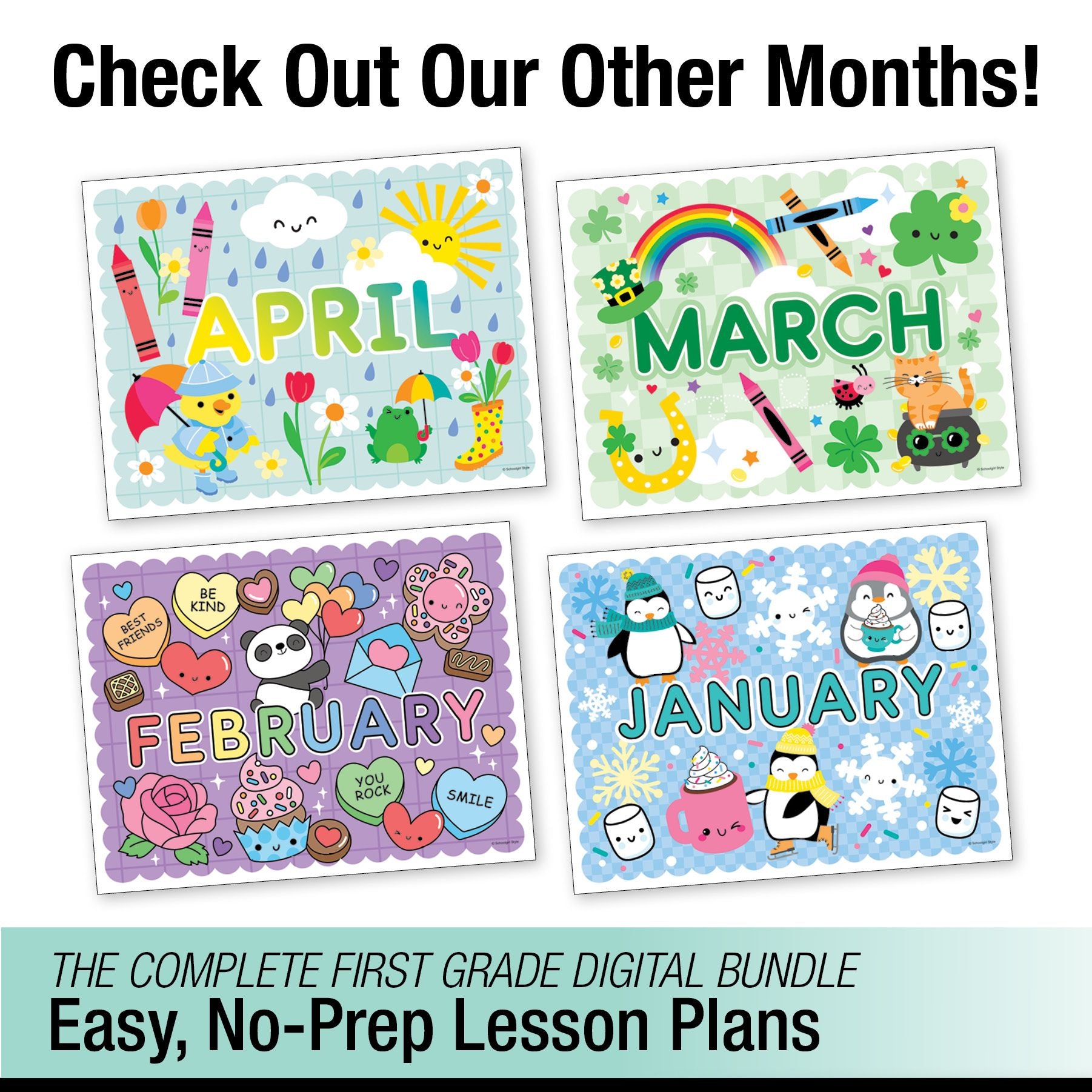 Printable First Grade May Thematic Unit Bundle