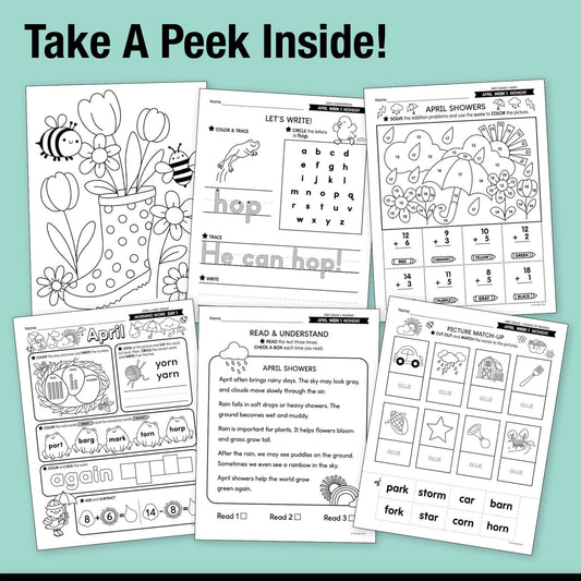 Ultimate First Grade April Thematic Unit Bundle
