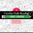 Load image into Gallery viewer, Printable First Grade October Daily Reading
