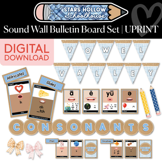 Printable Cozy Sound Wall Bulletin Board Set | School in Stars Hollow