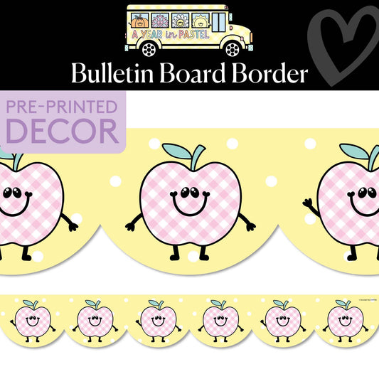 Apple Patch Cuties Bulletin Board Border | A Year In Pastel