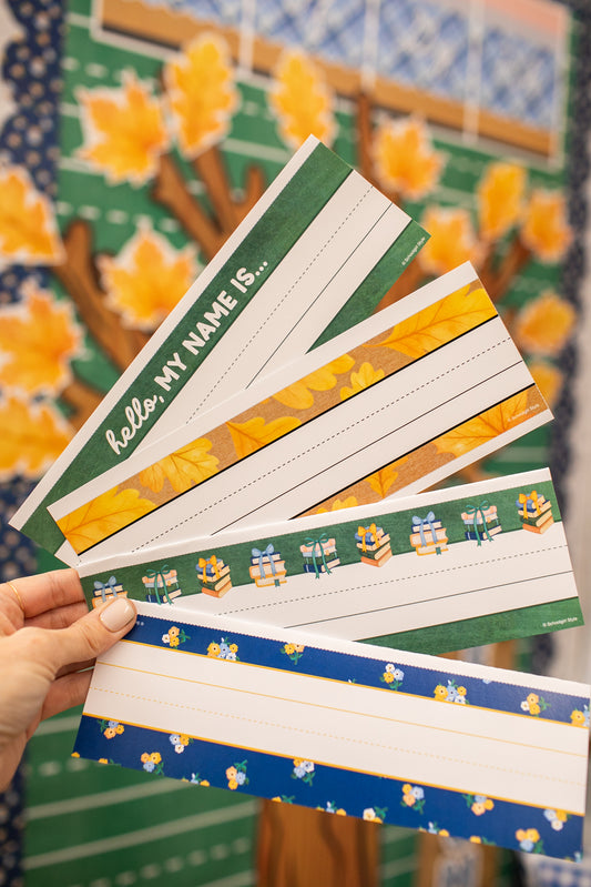Printable Cozy Editable Classroom Name Plates | Stars Hollow Schoolhouse