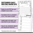 Load image into Gallery viewer, Second Grade September Daily Writing
