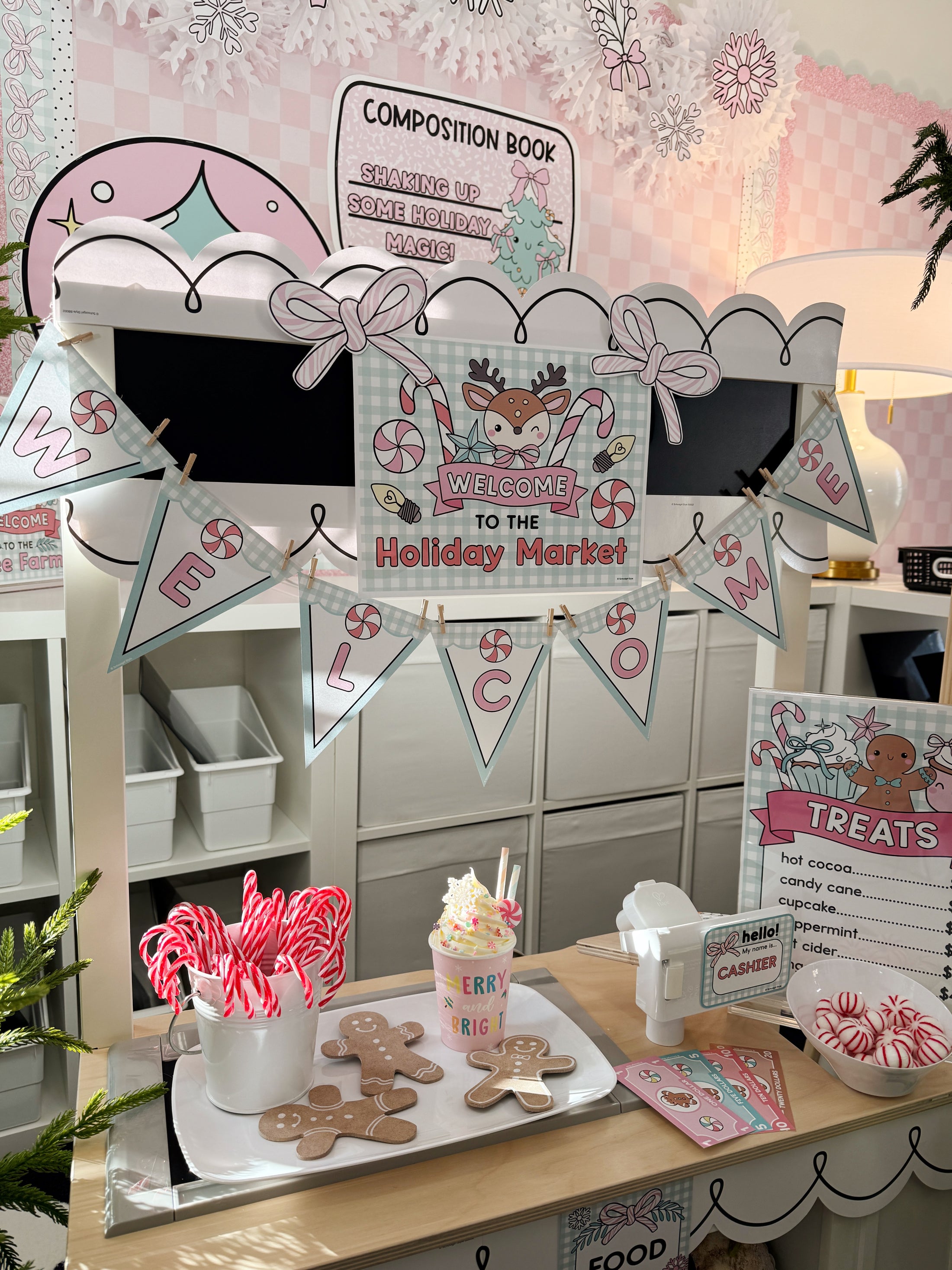 Printable December Dramatic Play Holiday Market and Tree Farm