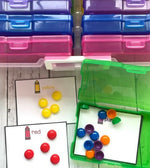 Colors and Shapes Task Box Activities for Pre-K