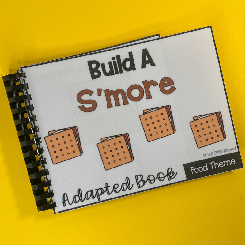 Free Summer Build A S'more Follow Directions Adaptive Book Special Education Set