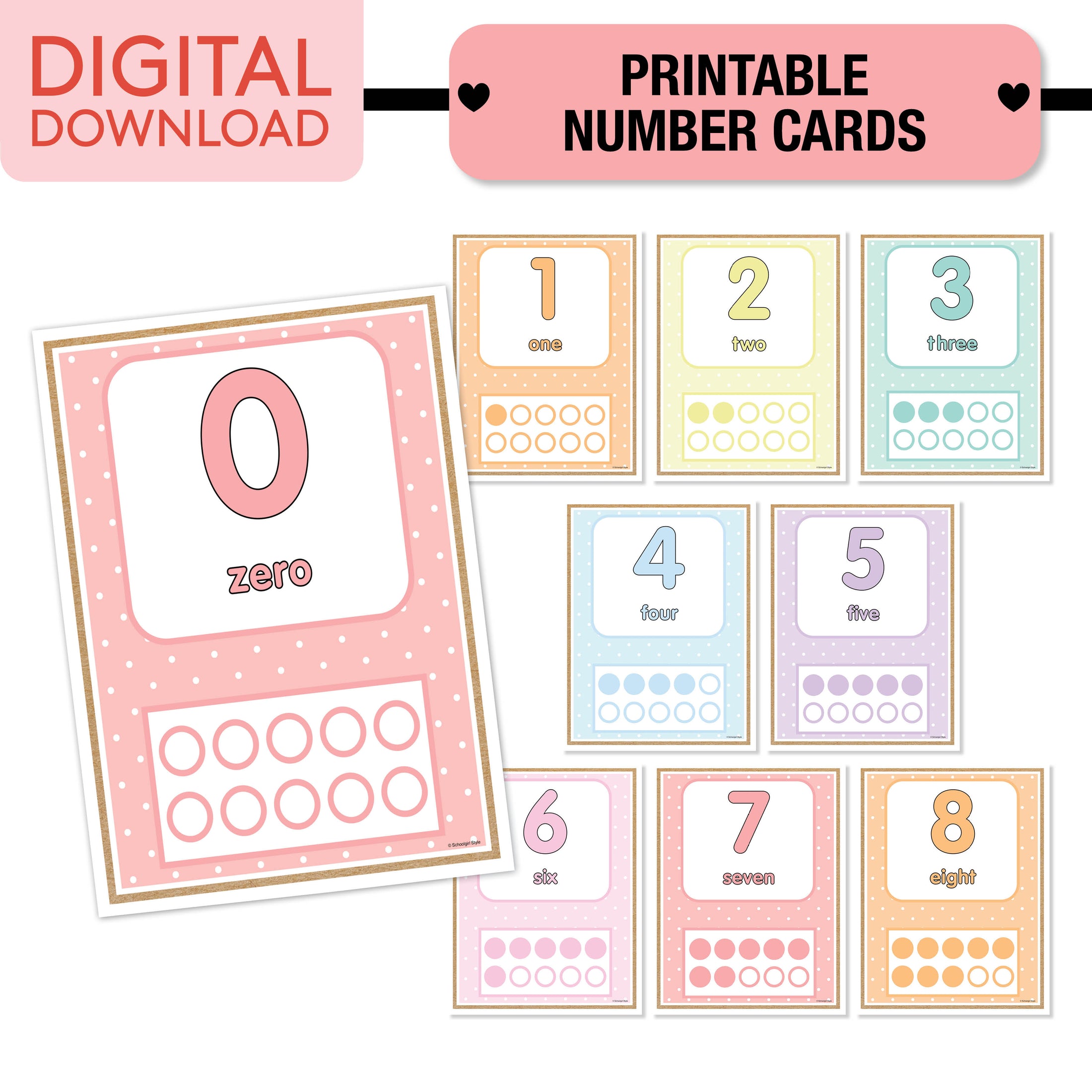 No Prep No Cut Classroom Decor Bundle | A Year In Pastel