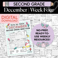 Load image into Gallery viewer, Printable Second Grade December Week 4 Resources
