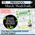 Load image into Gallery viewer, Printable Preschool March Week 4 Resources
