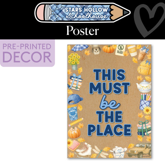 This Must Be The Place Poster | Stars Hollow Schoolhouse