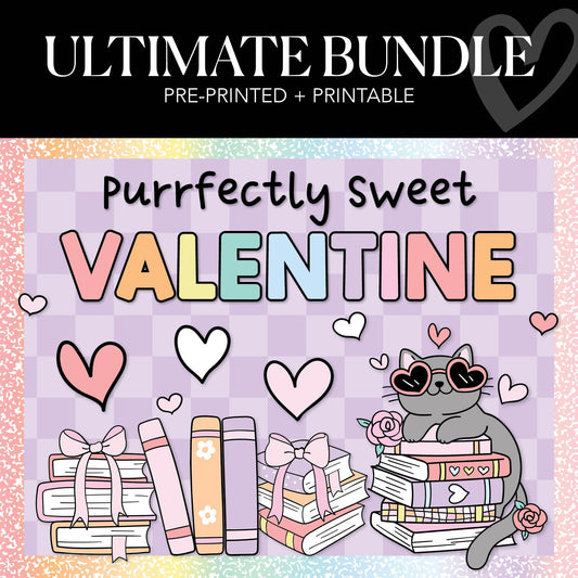 Ultimate Valentine's Day Classroom Decor Bundle | Purrfectly Sweet Valentine