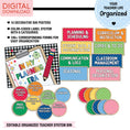 Load image into Gallery viewer, Printable Organized Teacher System Bin | 90s Teacher

