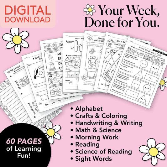 Printable Kindergarten May Week 4 Resources